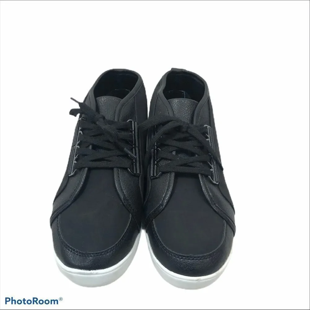 Nautica Ladies Lubec Black‎ High Top Sneakers